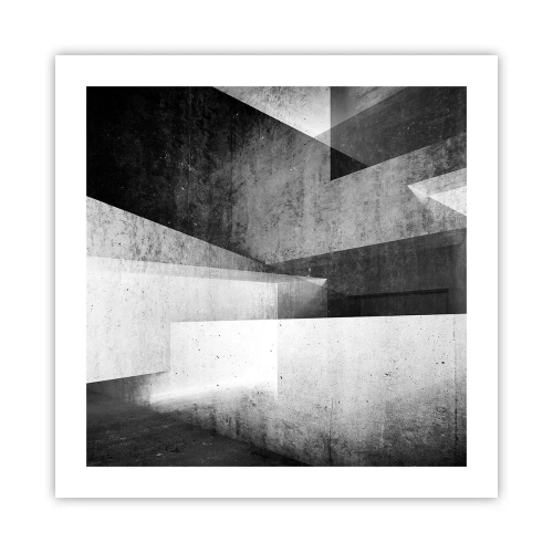 Affiche - Poster - Structure de l'espace - 50x50 cm