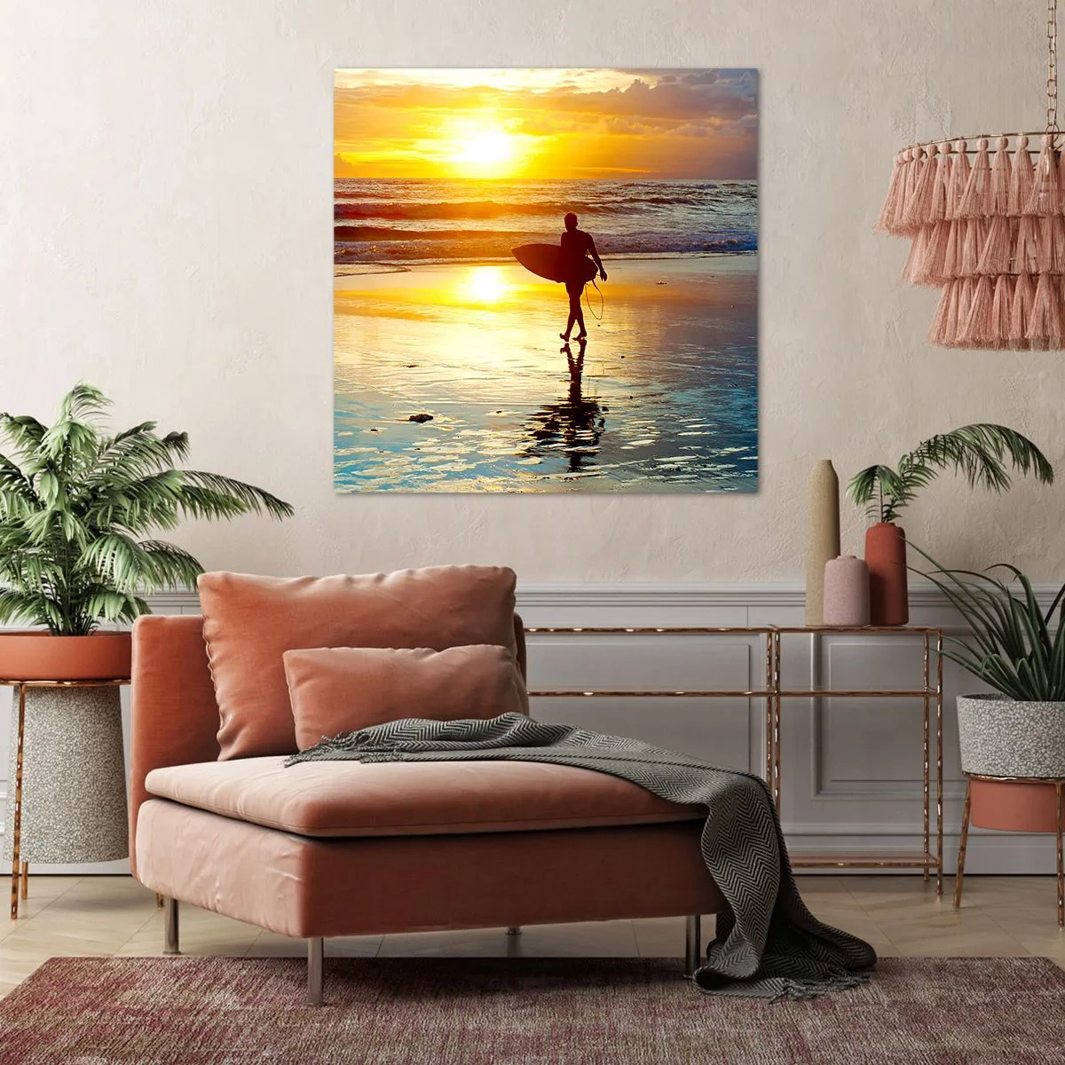 Impression sur toile - Image sur toile - Le retour du guerrier - 50x50 cm