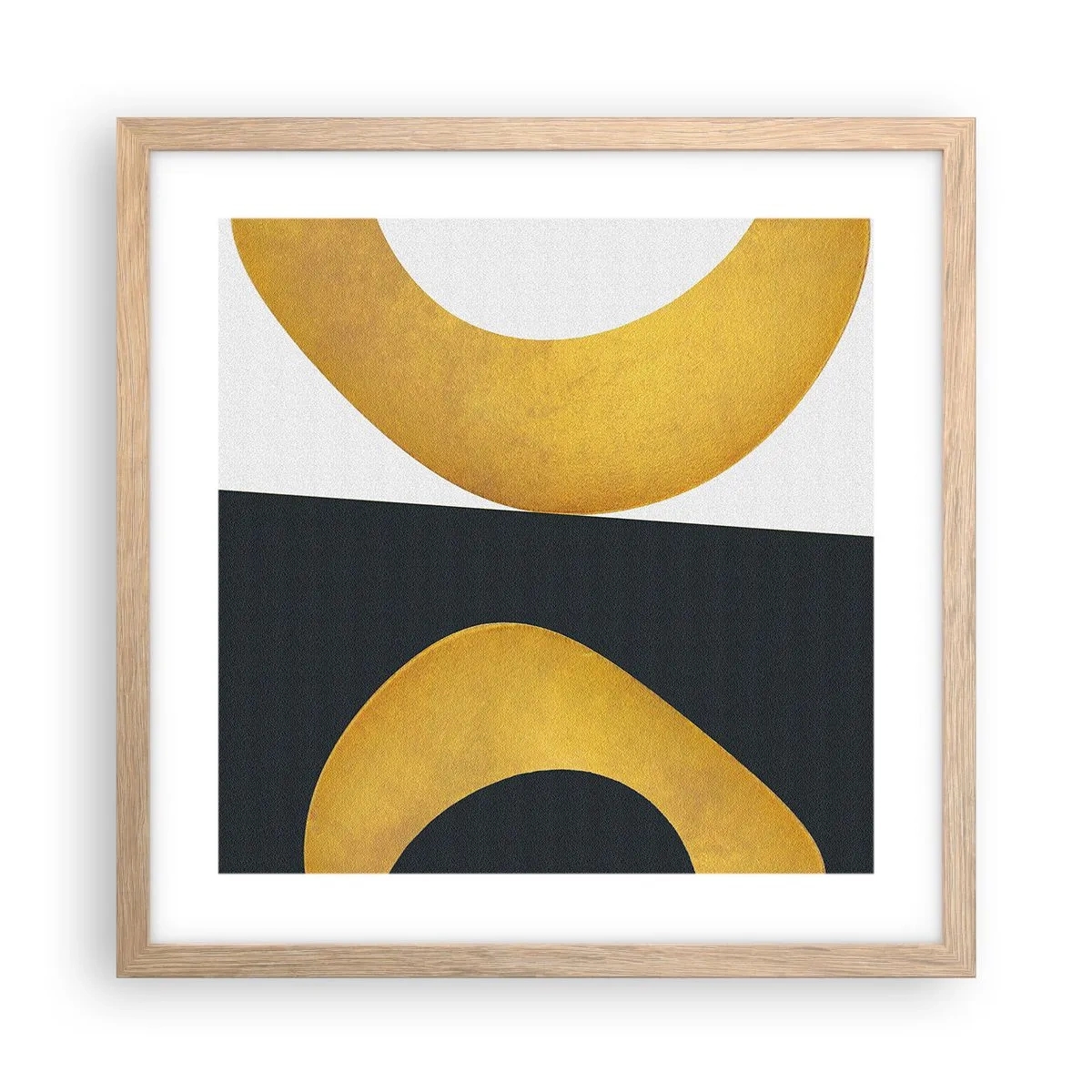 Affiche dans un chêne clair - Poster - Avant tout : l’or - 40x40 cm