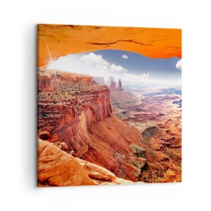 Impression sur toile - Image sur toile - Sculpté par la nature elle-même - 60x60 cm