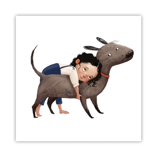 Affiche - Poster - Les meilleurs amis - 60x60 cm