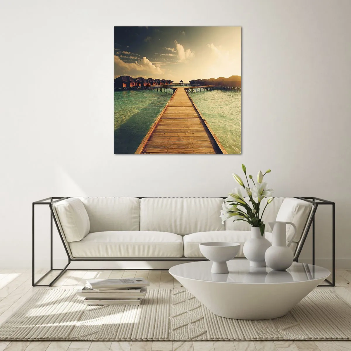 Impression sur verre - Image sur verre - Invitation chaleureuse - 30x30 cm