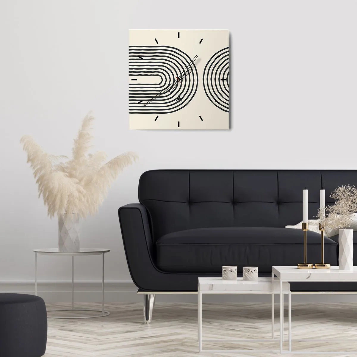 Horloge murale - Pendule murale - Dans un instant... - 40x40 cm