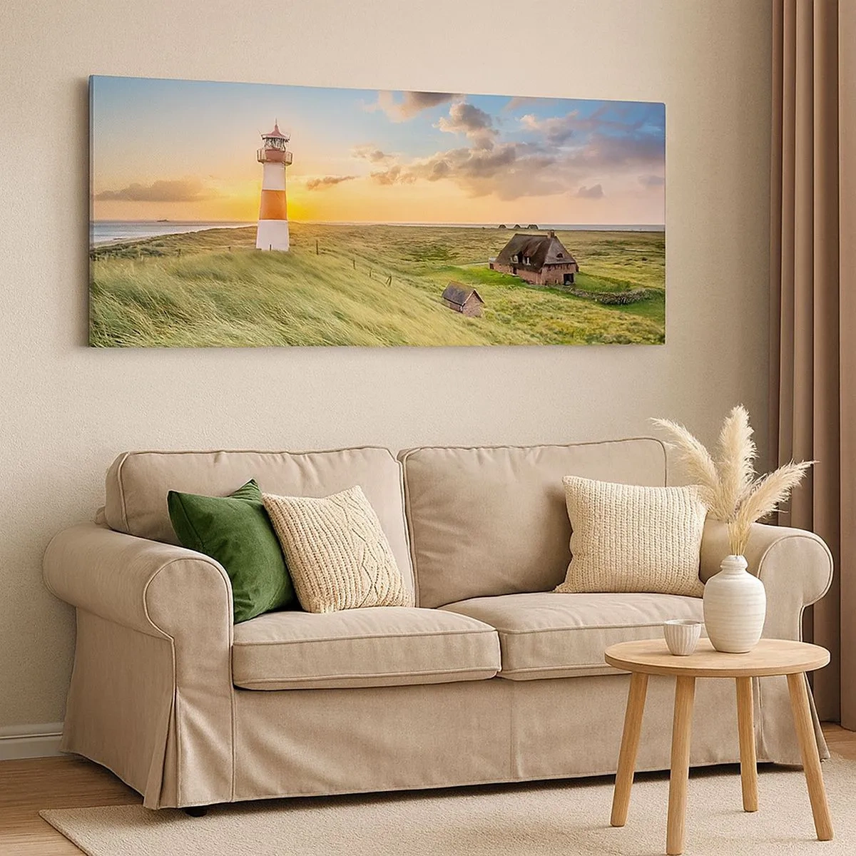 Impression sur toile - Image sur toile - Entre les vagues - 100x40 cm