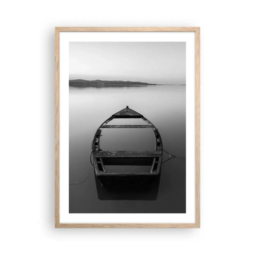 Affiche dans un chêne clair - Poster - Nostalgie et mélancolie - 50x70 cm