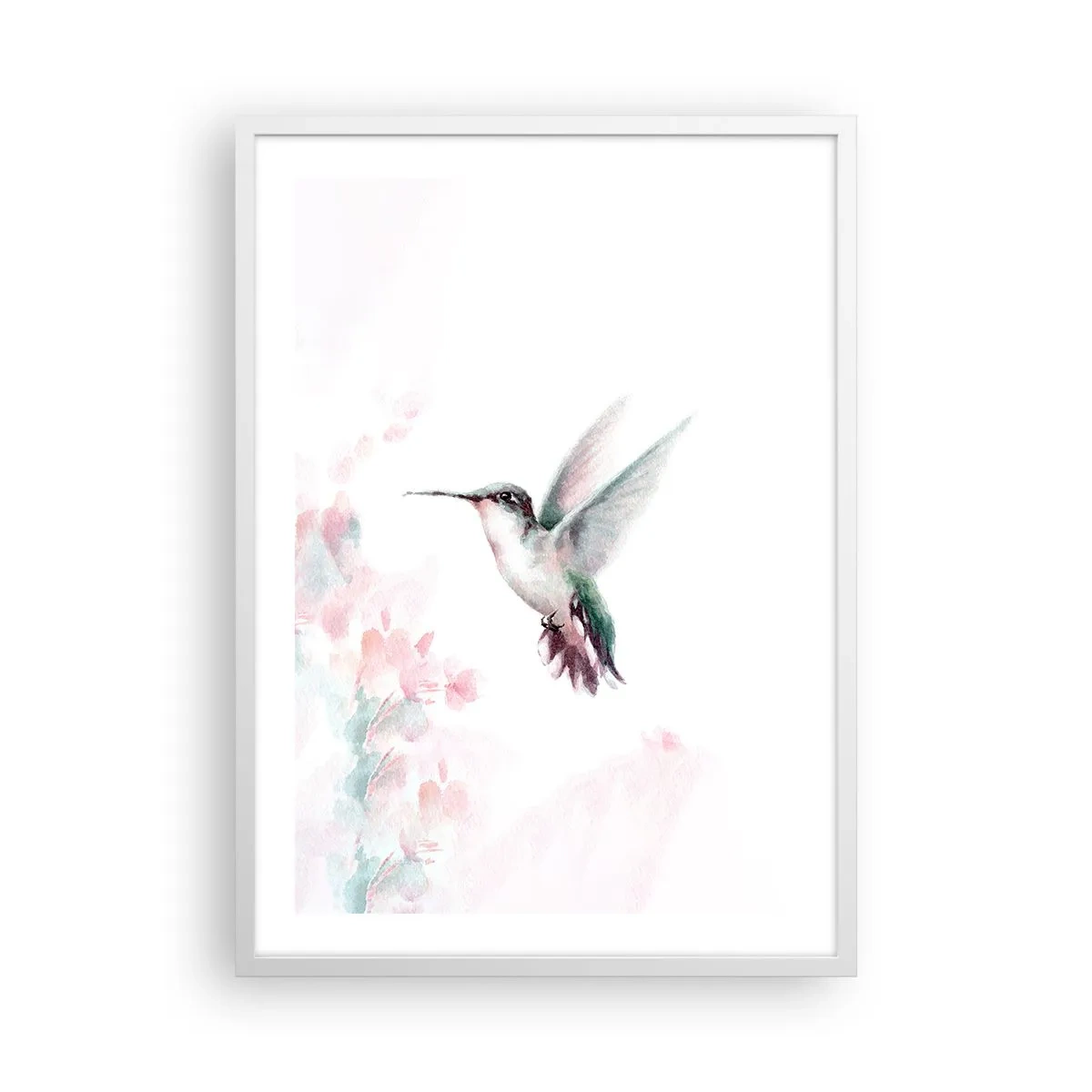 Affiche dans un cadre blanc - Poster - Immortalisé dans un battement - 50x70 cm