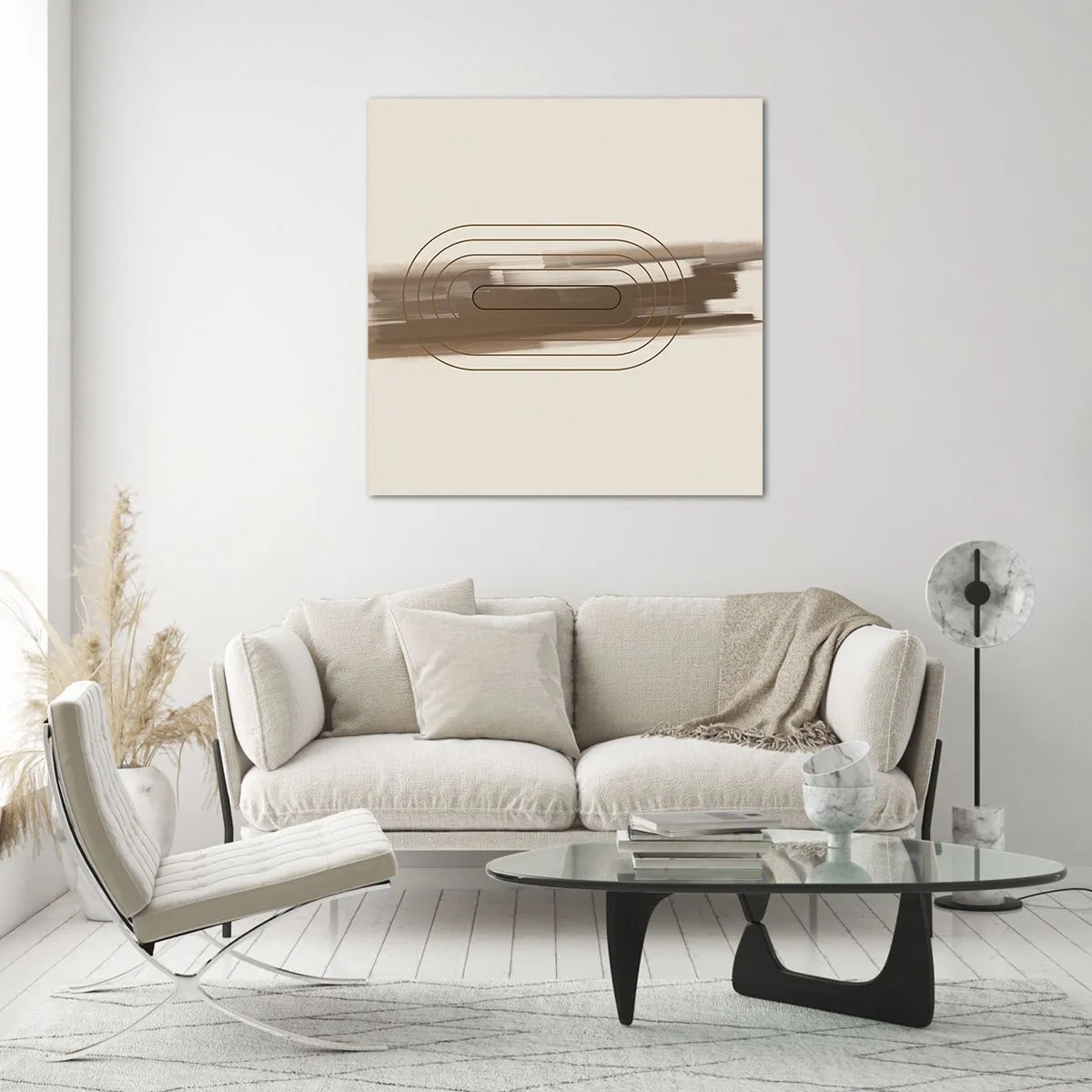 Impression sur verre - Image sur verre - Parfum de gris - 40x40 cm