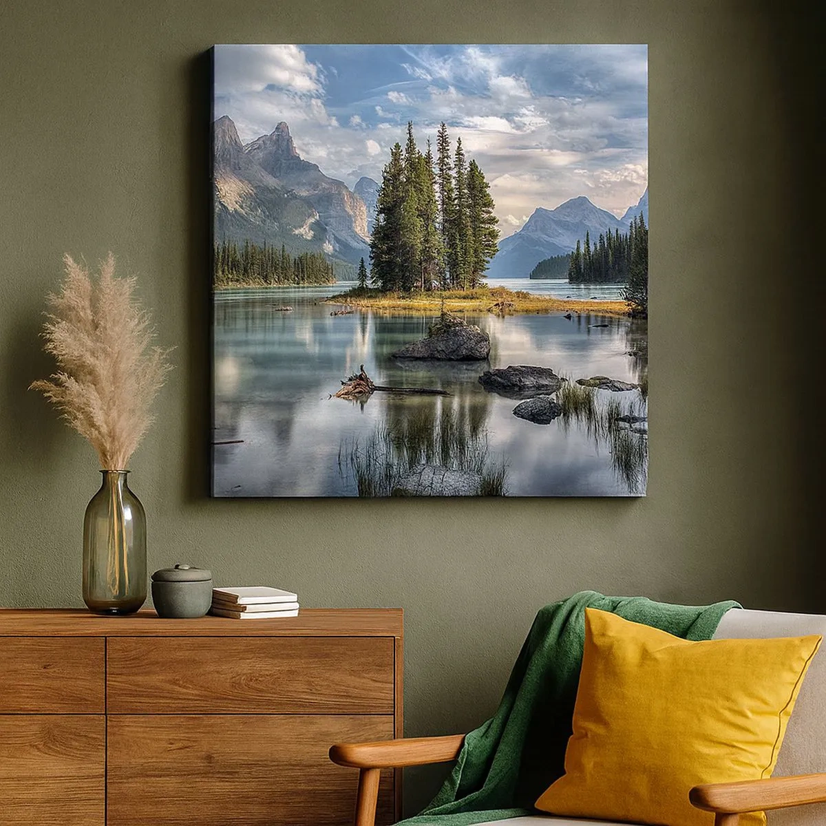 Impression sur toile - Image sur toile - Sous les grandes eaux claires - 30x30 cm