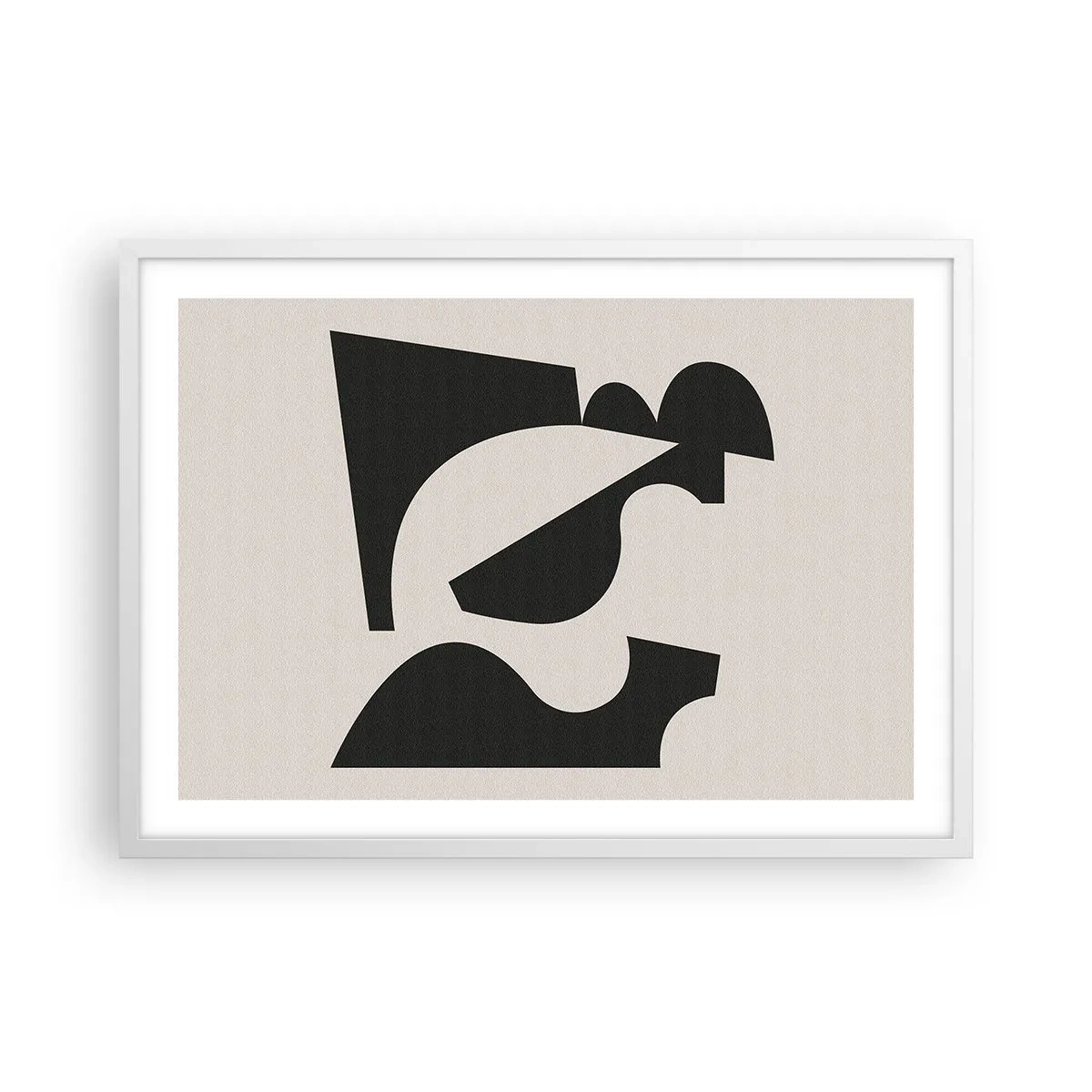 Affiche dans un cadre blanc - Poster - À monter soi-même - 70x50 cm