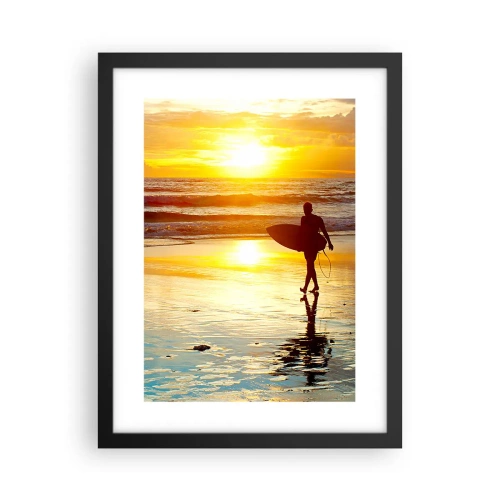 Affiche dans un cadre noir - Poster - Le retour du guerrier - 30x40 cm