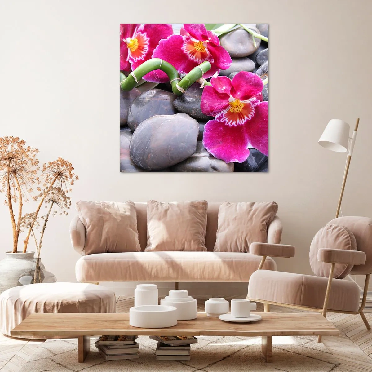 Impression sur toile - Image sur toile - Refroidir et chauffer - 70x70 cm