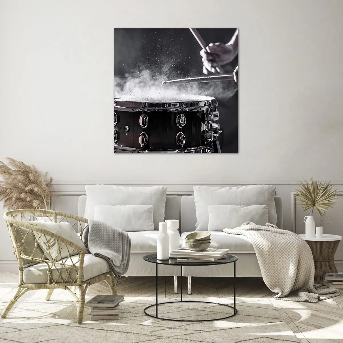 Impression sur verre - Image sur verre - Tempo de la musique - 70x70 cm