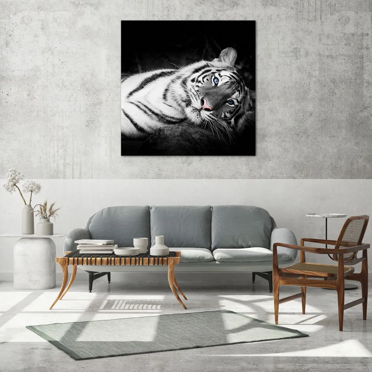 Impression sur verre - Image sur verre - Sauvagerie et paix - 40x40 cm