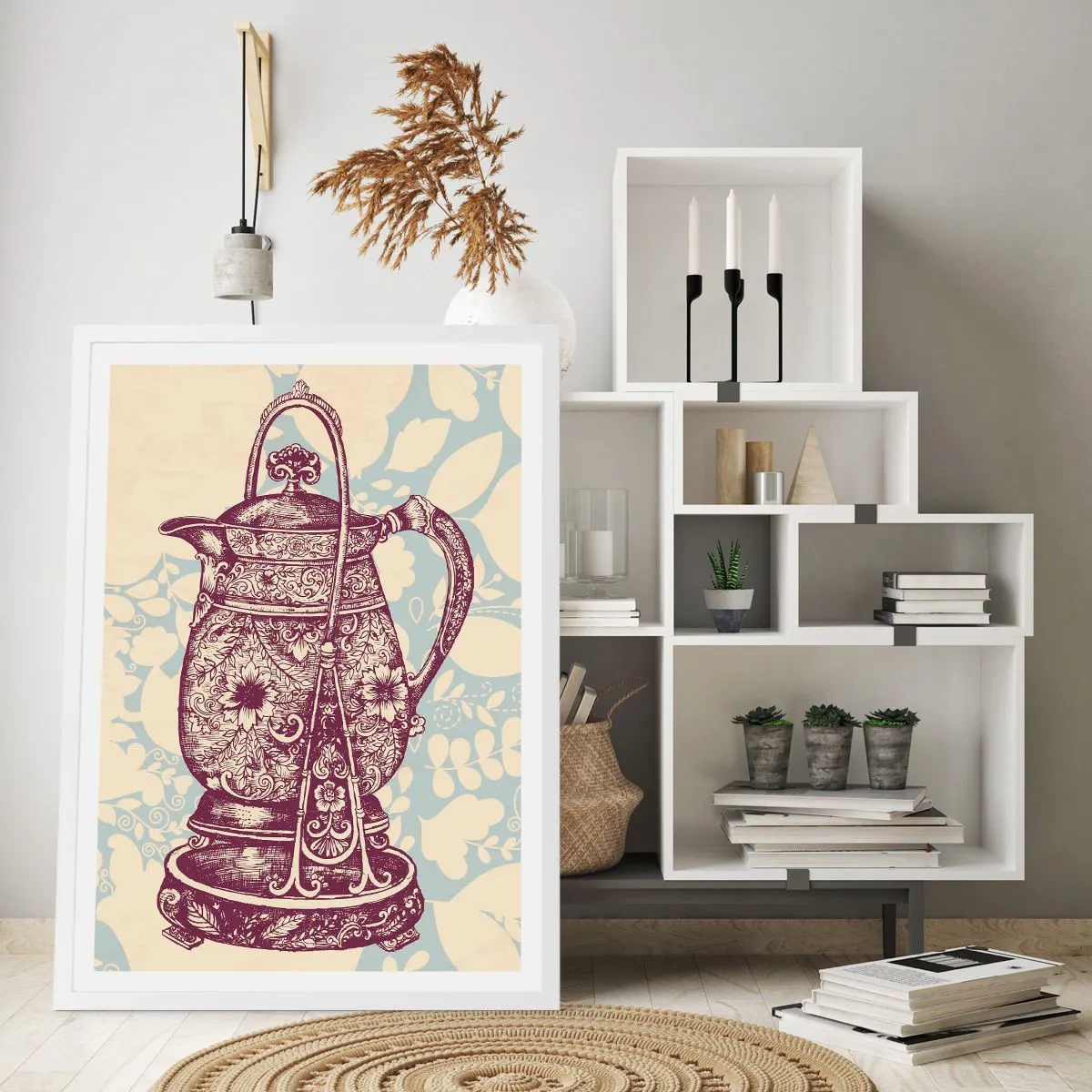 Affiche dans un cadre blanc - Poster - La beauté du quotidien - 70x100 cm