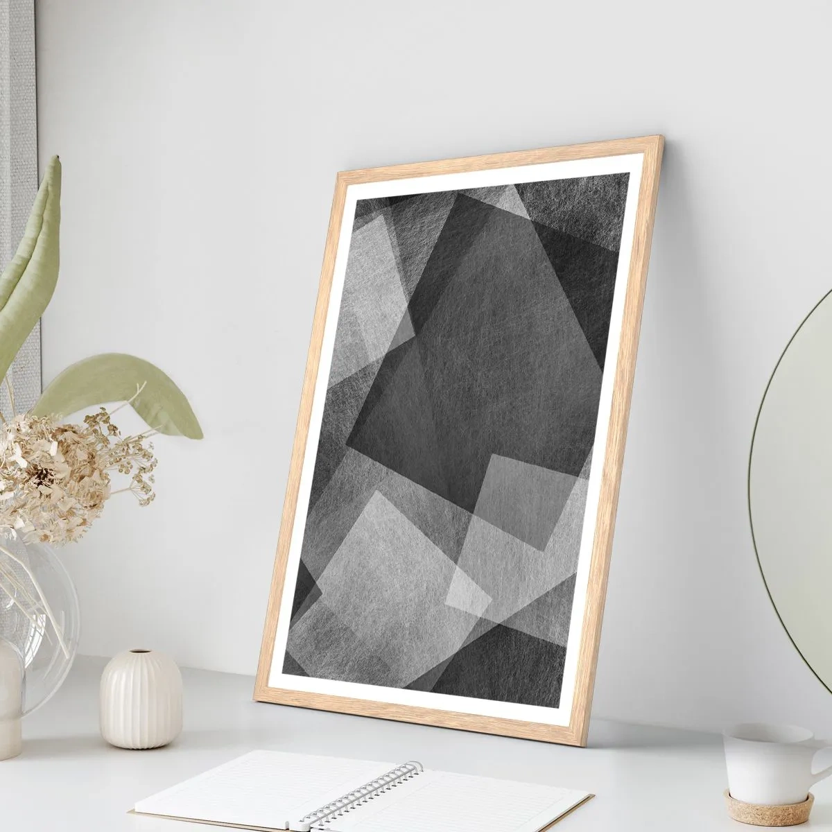 Affiche dans un chêne clair - Poster - Le symbole éternel de durabilité et d'ordre - 61x91 cm