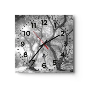 Horloge murale - Pendule murale - Dans l'oliveraie - 30x30 cm