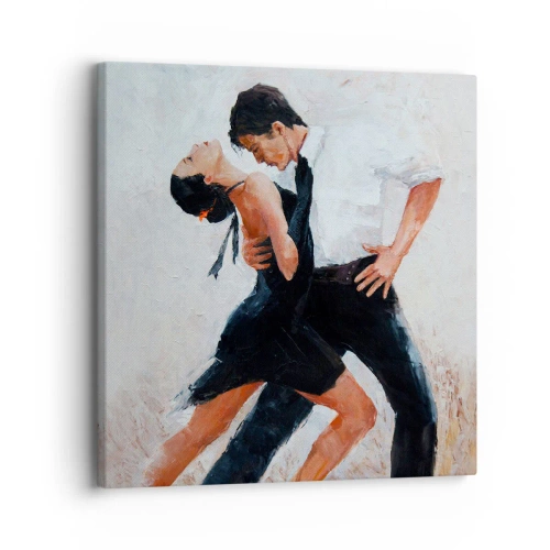 Impression sur toile - Image sur toile - Tango de mes rêves et pensées - 30x30 cm