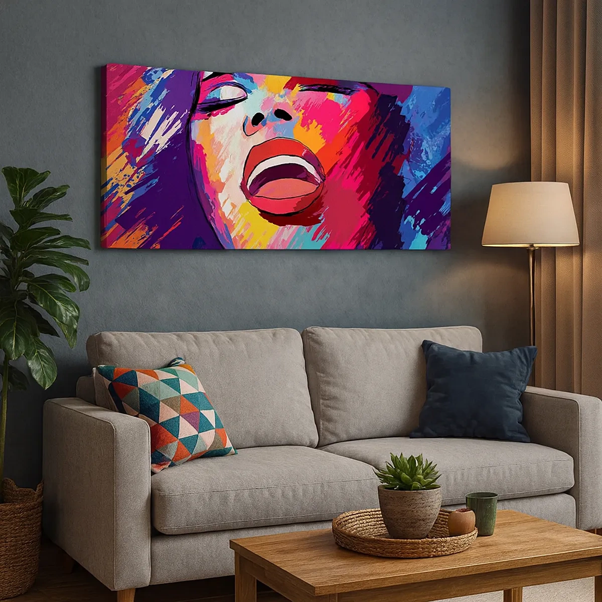 Impression sur toile - Image sur toile - Chante toute ma vie - 30x30 cm