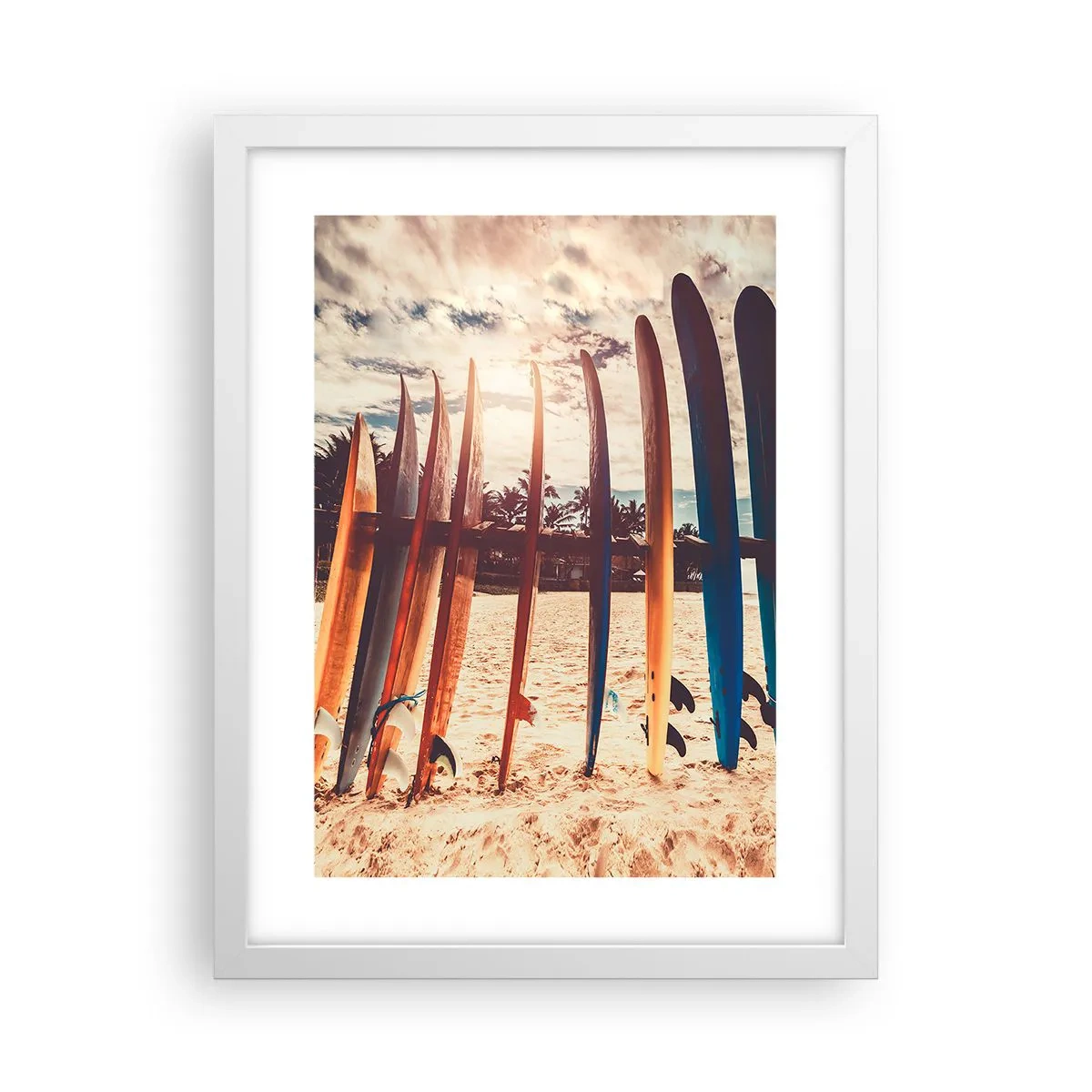 Affiche dans un cadre blanc - Poster - Bonne nuit, à demain - 30x40 cm