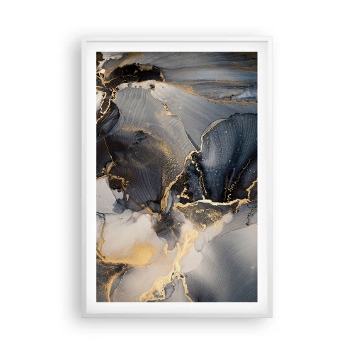 Affiche dans un cadre blanc - Poster - La vie de la pierre - 61x91 cm