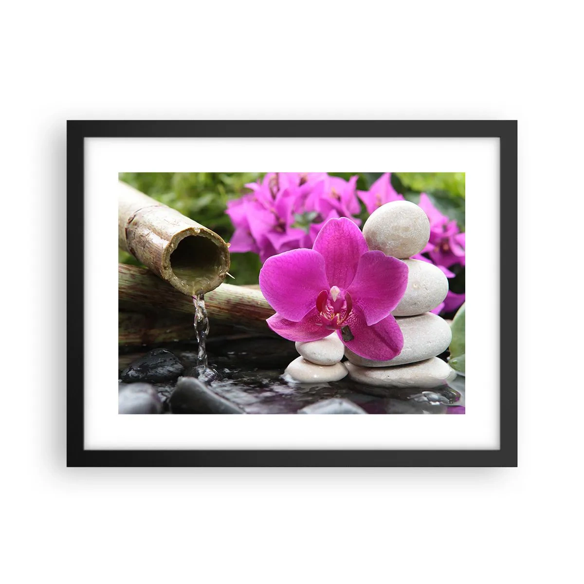 Affiche dans un cadre noir - Poster - Tu te reposes déjà - 40x30 cm