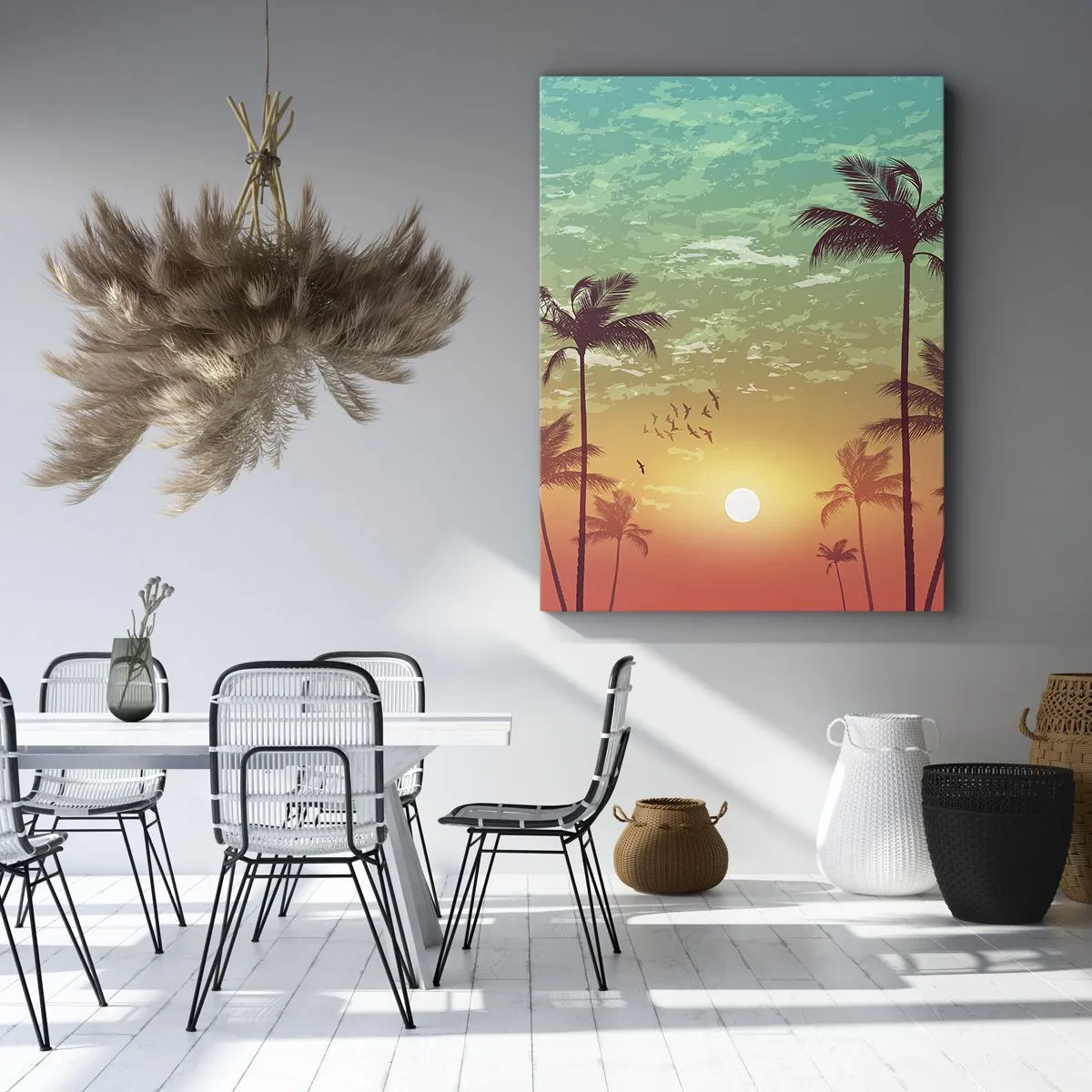 Impression sur toile - Image sur toile - Ambiance tropicale - 55x100 cm