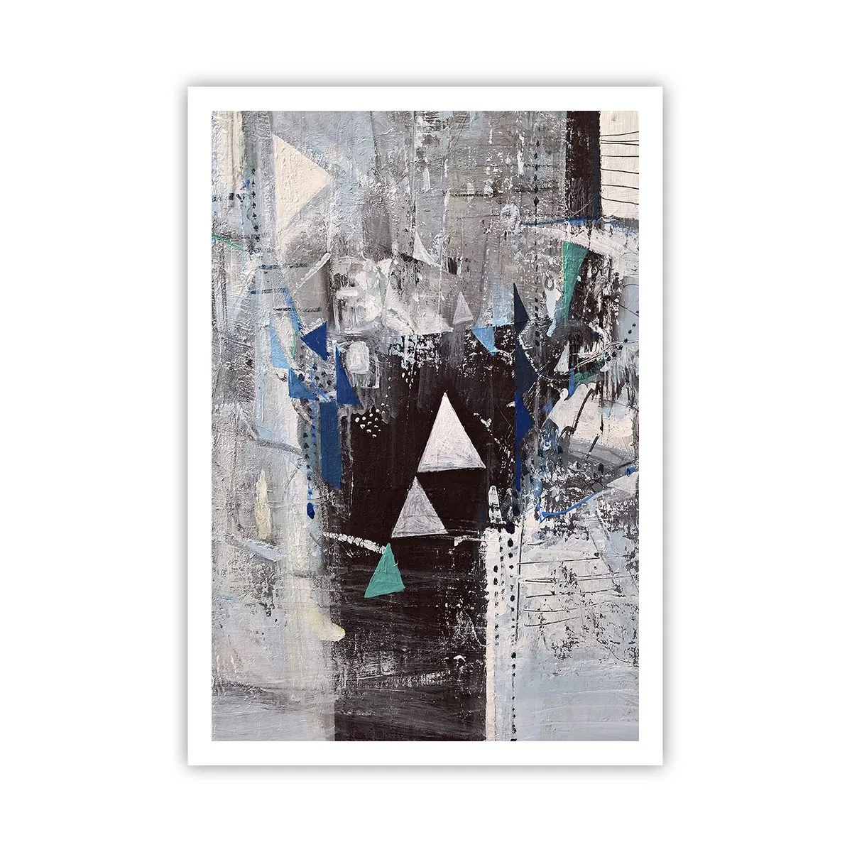 Affiche - Poster - Ordre prioritaire des triangles - 70x100 cm