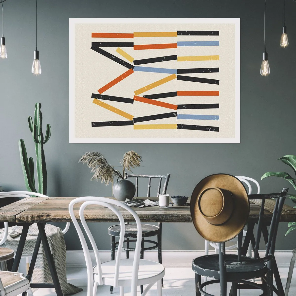 Affiche - Poster - Composition de niveaux - 50x40 cm