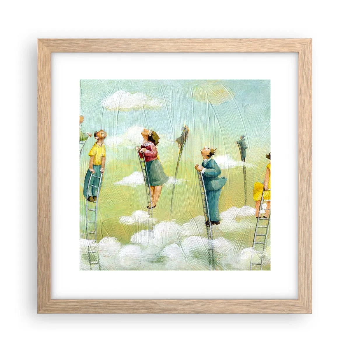 Affiche dans un chêne clair - Poster - Derrière ton rêve - 30x30 cm