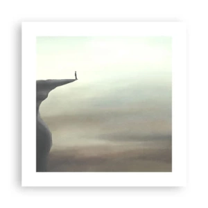 Affiche - Poster - Tout en haut, bien entendu! - 40x40 cm