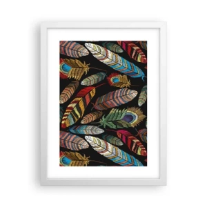 Affiche dans un cadre blanc - Poster - Le carnaval des oiseaux - 30x40 cm