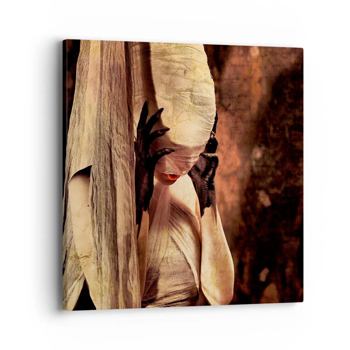 Impression sur toile - Image sur toile - Entre le bon et le mauvais - 40x40 cm