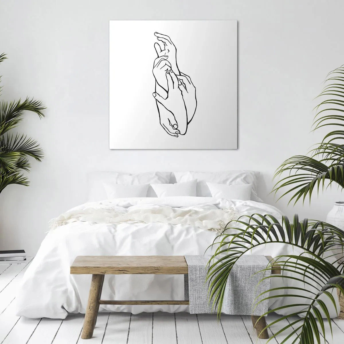 Impression sur toile - Image sur toile - Bon contact - 40x40 cm