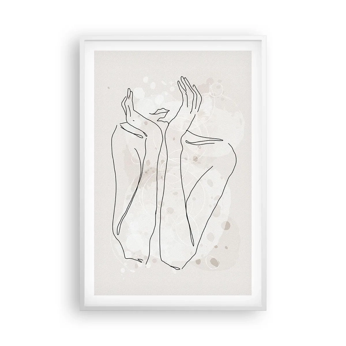 Affiche dans un cadre blanc - Poster - Instant de rêve - 61x91 cm