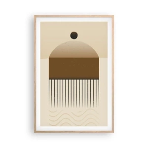 Affiche dans un chêne clair - Poster - Différents états - 61x91 cm