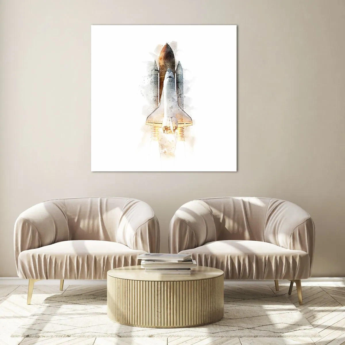 Impression sur verre - Image sur verre - Des explorateurs pour commencer - 60x60 cm