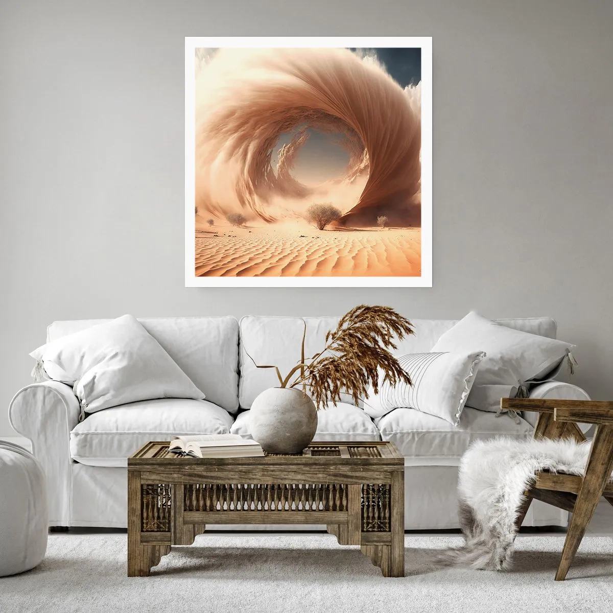 Affiche - Poster - Portail ouvert - 30x30 cm