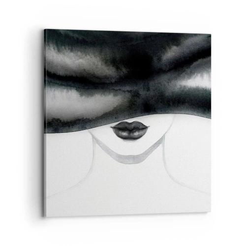 Impression sur toile - Image sur toile - Un mystère sensuel - 70x70 cm