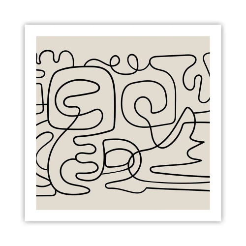 Affiche - Poster - Suivez les indices - 60x60 cm