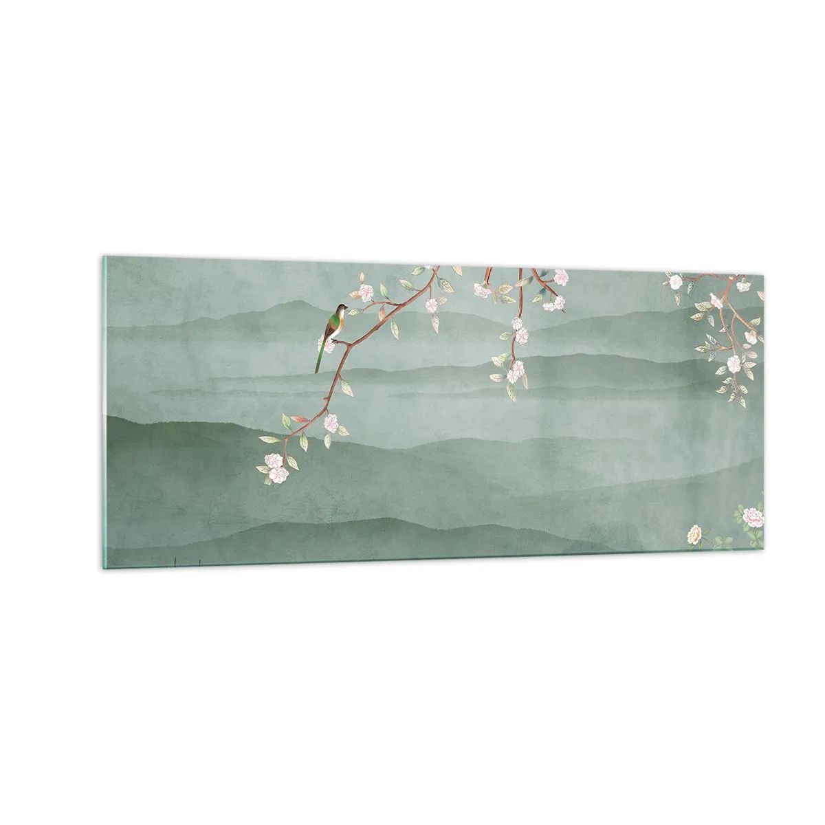 Impression sur verre - Image sur verre - Printemps oh c'est toi - 100x40 cm