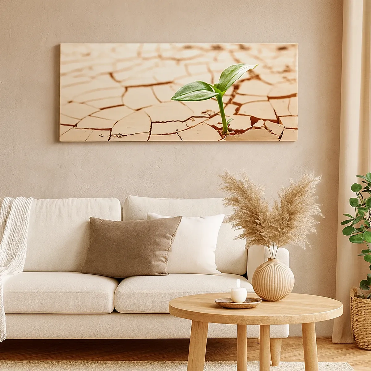 Impression sur toile - Image sur toile - La force indomptable de la vie - 30x30 cm