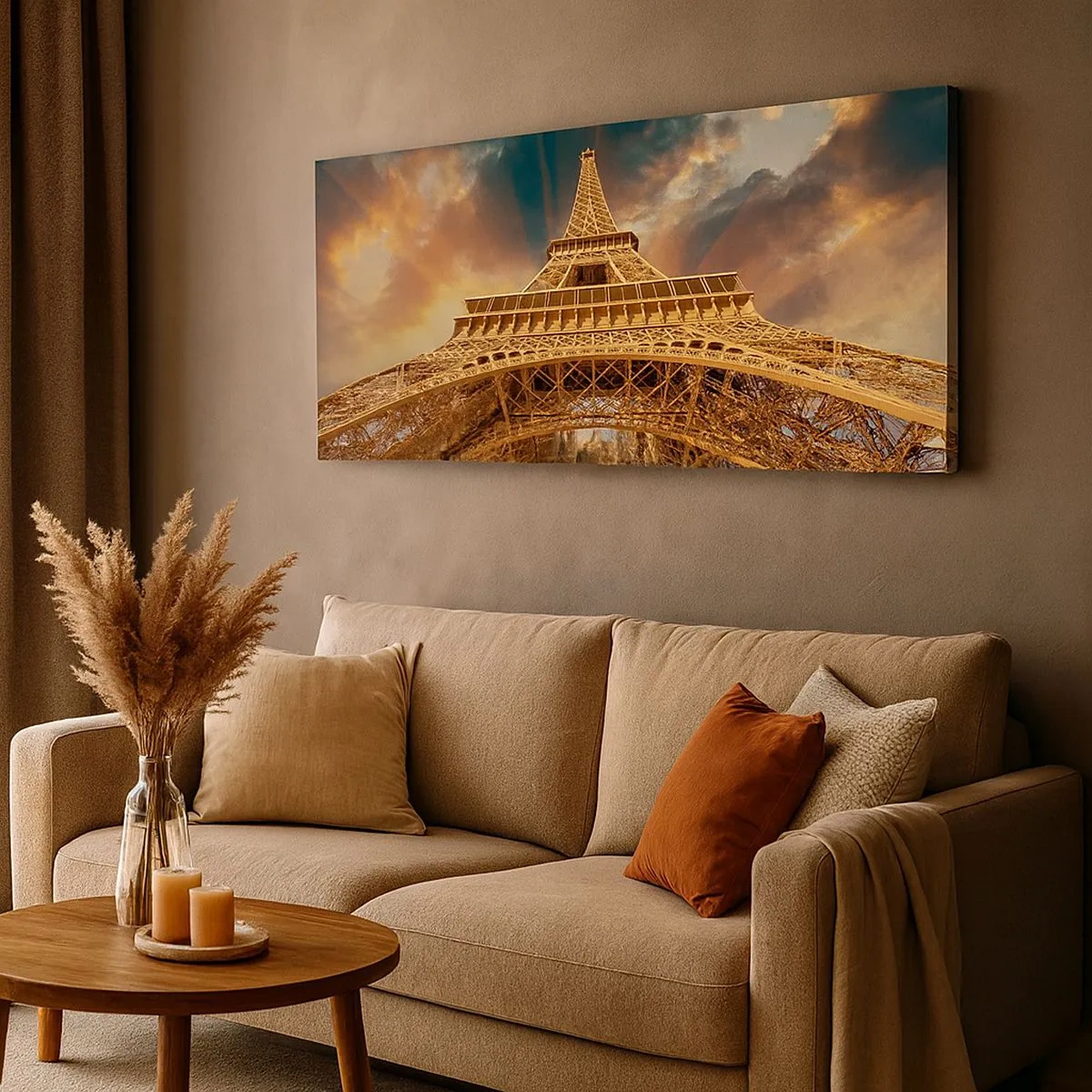 Impression sur toile - Image sur toile - Comment l'humanité a atteint le ciel - 100x40 cm