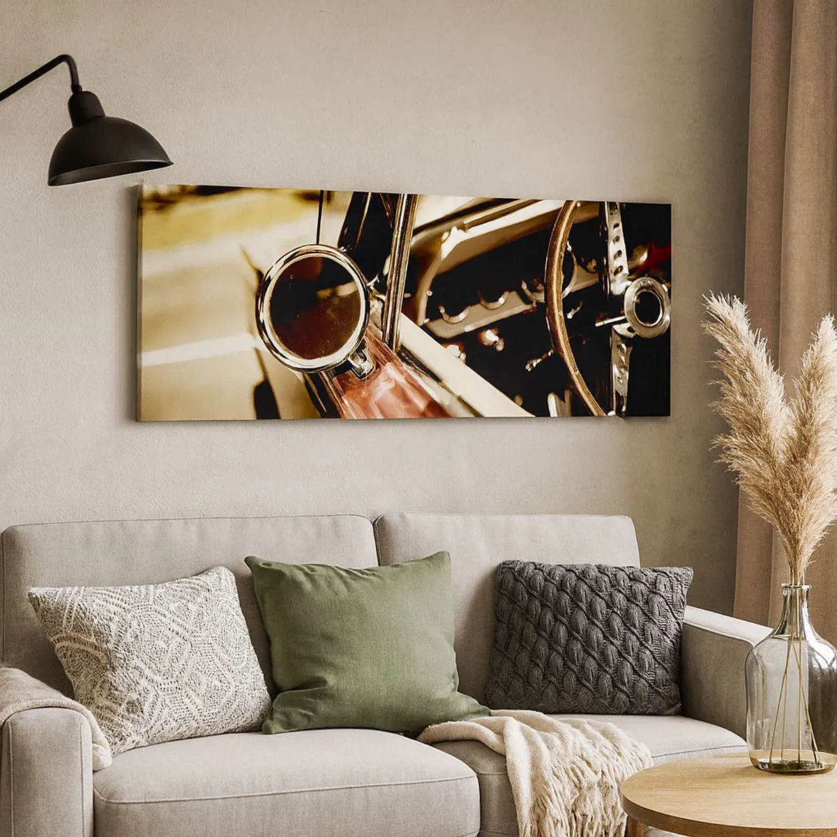 Impression sur toile - Image sur toile - Auto avec une âme - 100x40 cm