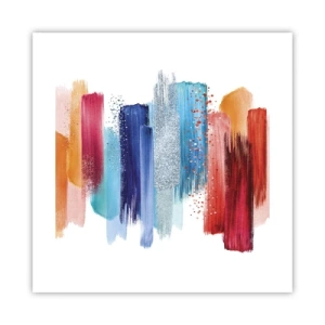 Affiche - Poster - En haut et en bas - 40x40 cm