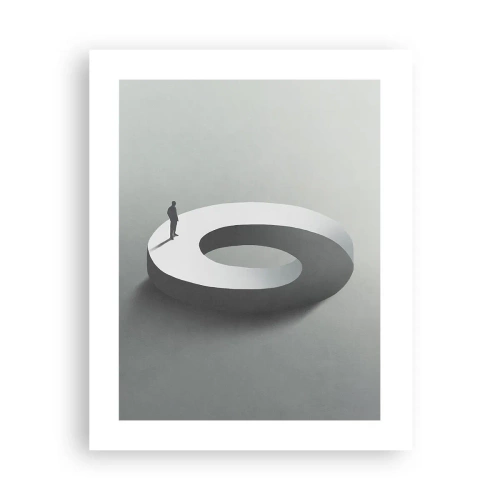 Affiche - Poster - Et sois intelligent ici - 40x50 cm