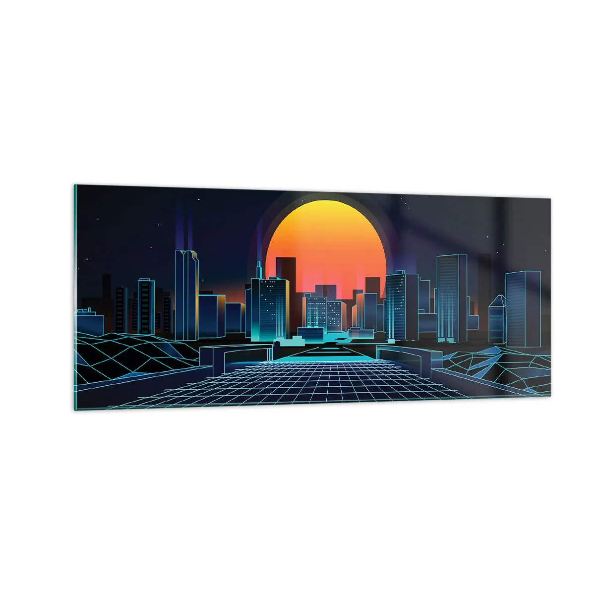 Impression sur verre - Image sur verre - Vous voulez toujours passer au réel ? - 100x40 cm