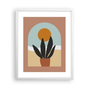 Affiche dans un cadre blanc - Poster - Petits bonheurs - 40x50 cm