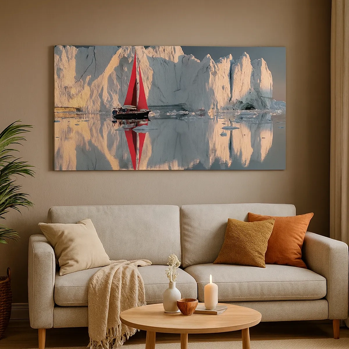 Impression sur toile - Image sur toile - Aux limites du monde - 30x30 cm