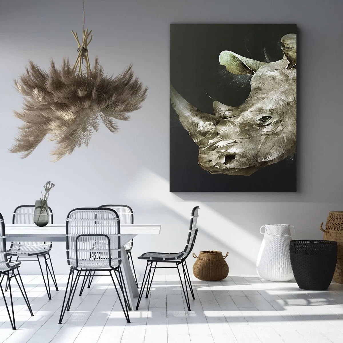 Impression sur toile - Image sur toile - La force vraiment masculine - 55x100 cm