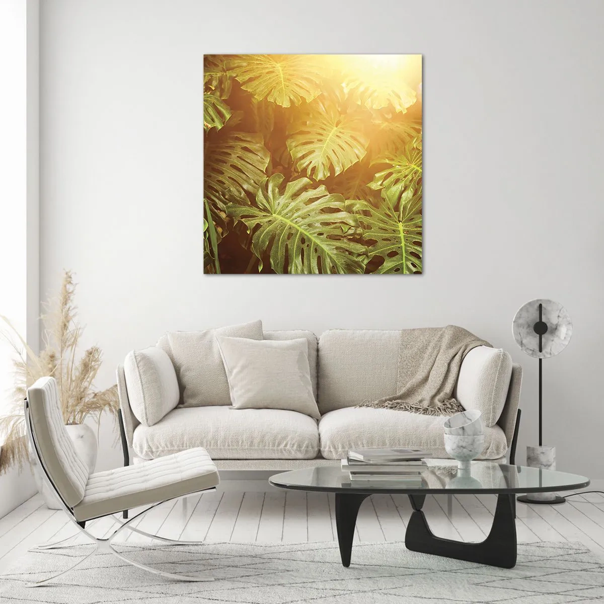 Impression sur verre - Image sur verre - Se fondre dans la verdure - 60x60 cm